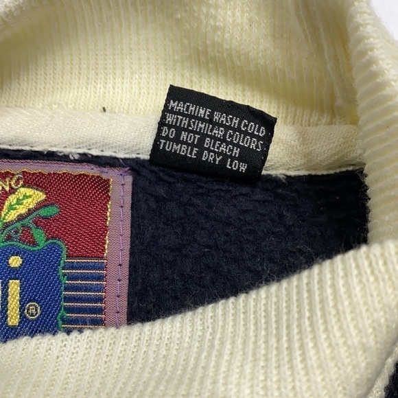 Vintage Giani Striped Pullover Sweatshirt Size Medium - Picture 4 of 5